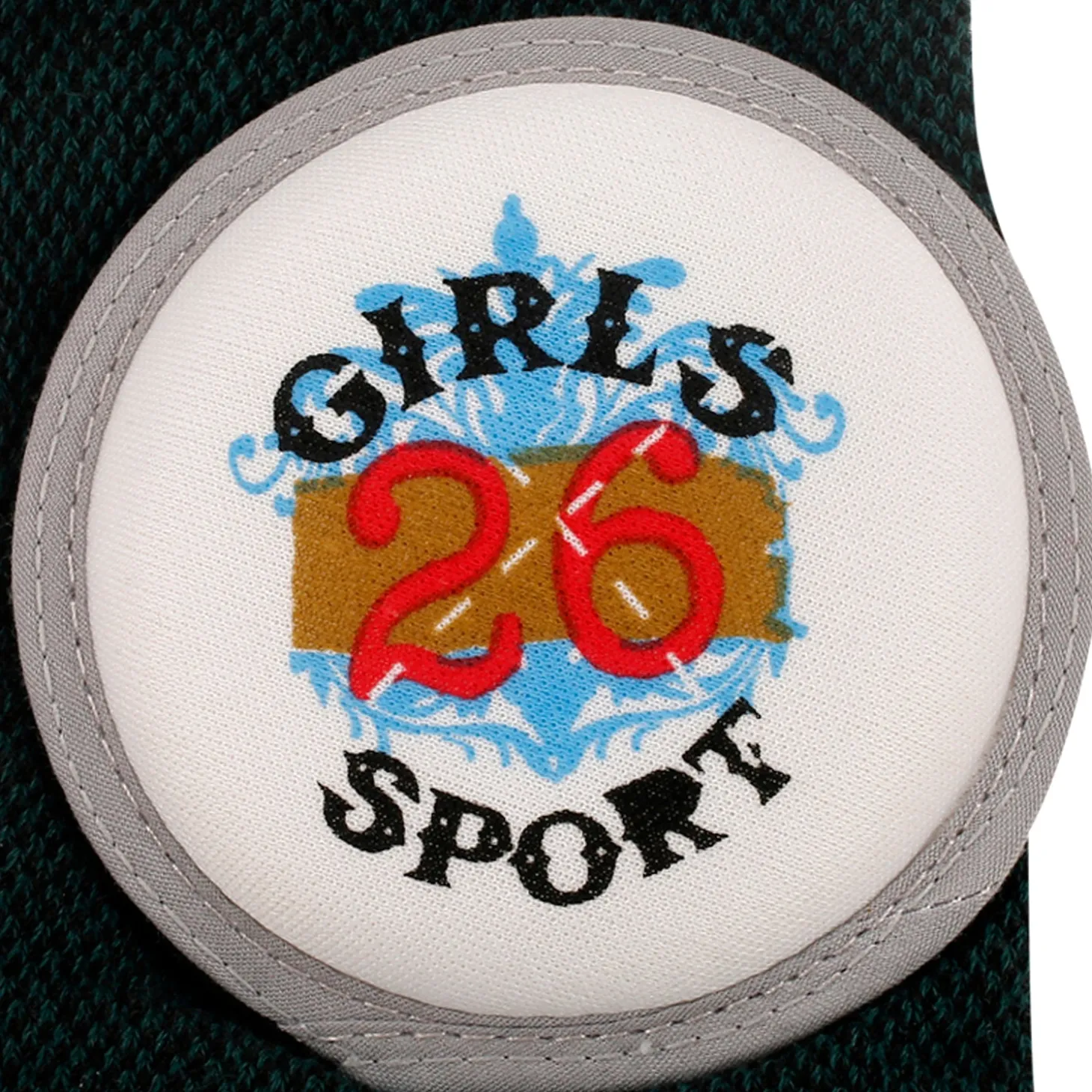 Girl Power Dark Green Kneepad