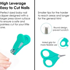 Grooming My Star Turquoise 4 Pcs Nail Clipper Set