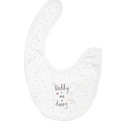 Happy Mommy Daddy Pink 3 Pk Bibs
