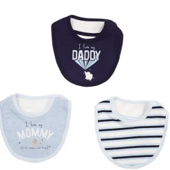 Happy Parenting Blue 3 Pk Bibs
