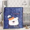 Happy Time Blue Two-Ply Blanket