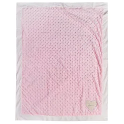 Heart Full Of Dreams Soft Reversible Bubble Blanket Pink