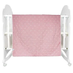 Heart Pink Medium Muslin Blanket
