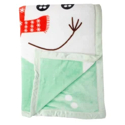 Hello Winter Mint Green Two-Ply Blanket
