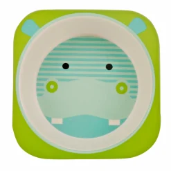 Hippo Green And Turquoise Bamboo Fiber Dinner Set Large