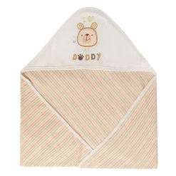 Hooded Wrapper 100% Cotton I Love My Daddy Multicolour