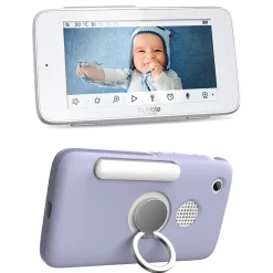 Hubble Connected Nursery Pal Premium Smart HD Touch Screen Viewer With Baby Monitor - White