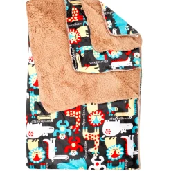 I Love Animals Brown And Black Blanket