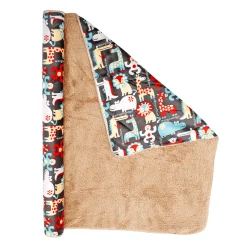 I Love Animals Brown And Black Blanket