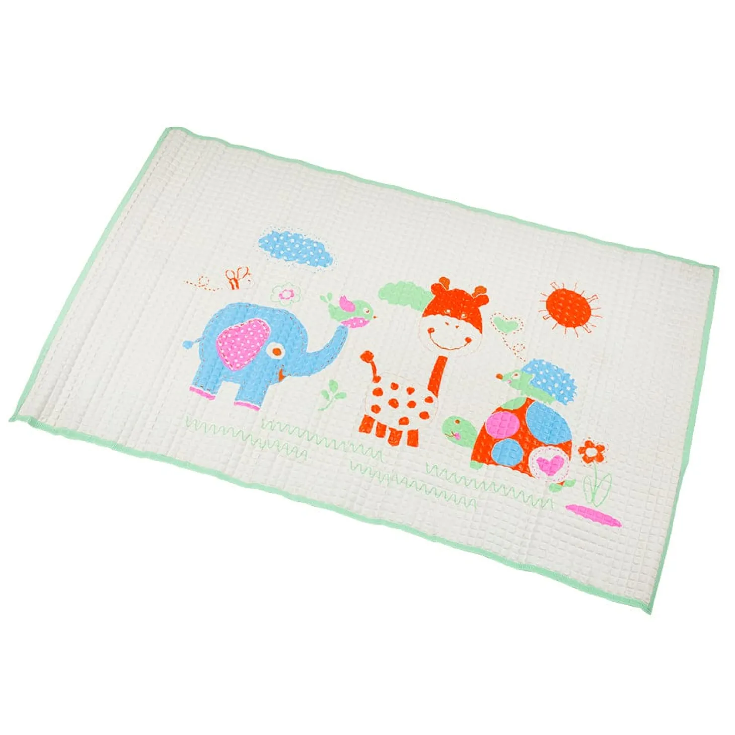 I Love Animals Green Air Filled Waterproof Massage Mat