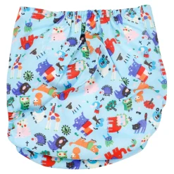I Love Animals Green And Blue Reusable Diaper