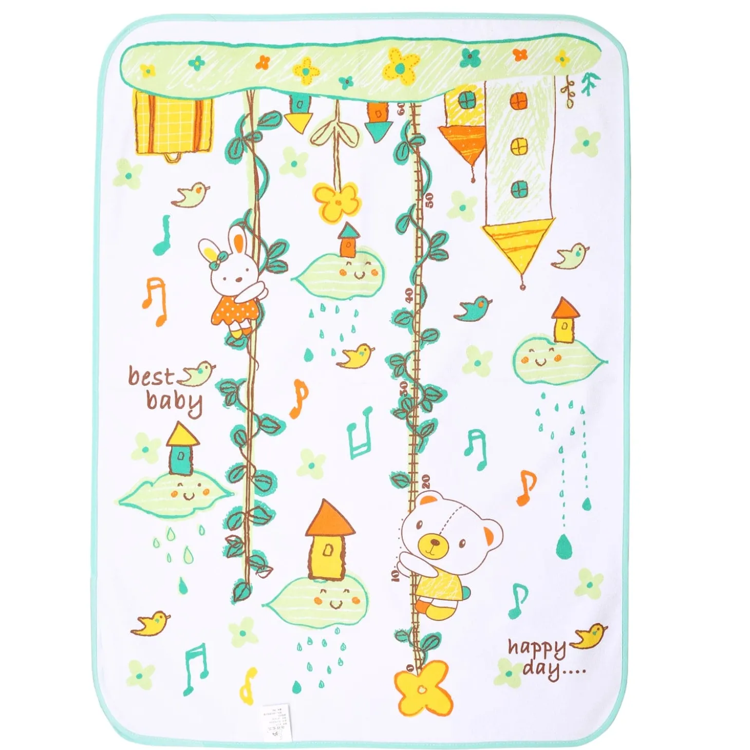 Imaginary World Green Water-resistant Bed Protector