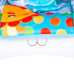 Infant To Toddler Polka Dots Happy Baby Bouncer With Hanging Toys Blue