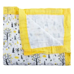 Into The Wild Yellow Bamboo Blanket