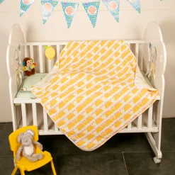 Jellyfish Yellow XL Muslin Blanket