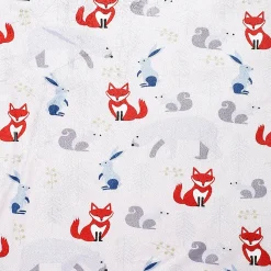 Jumping Rabbit White Blanket