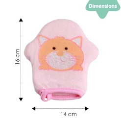 Kitty Pink Hand Glove Bath Sponge