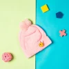 Knit Woollen Cap Honey Bee Pink
