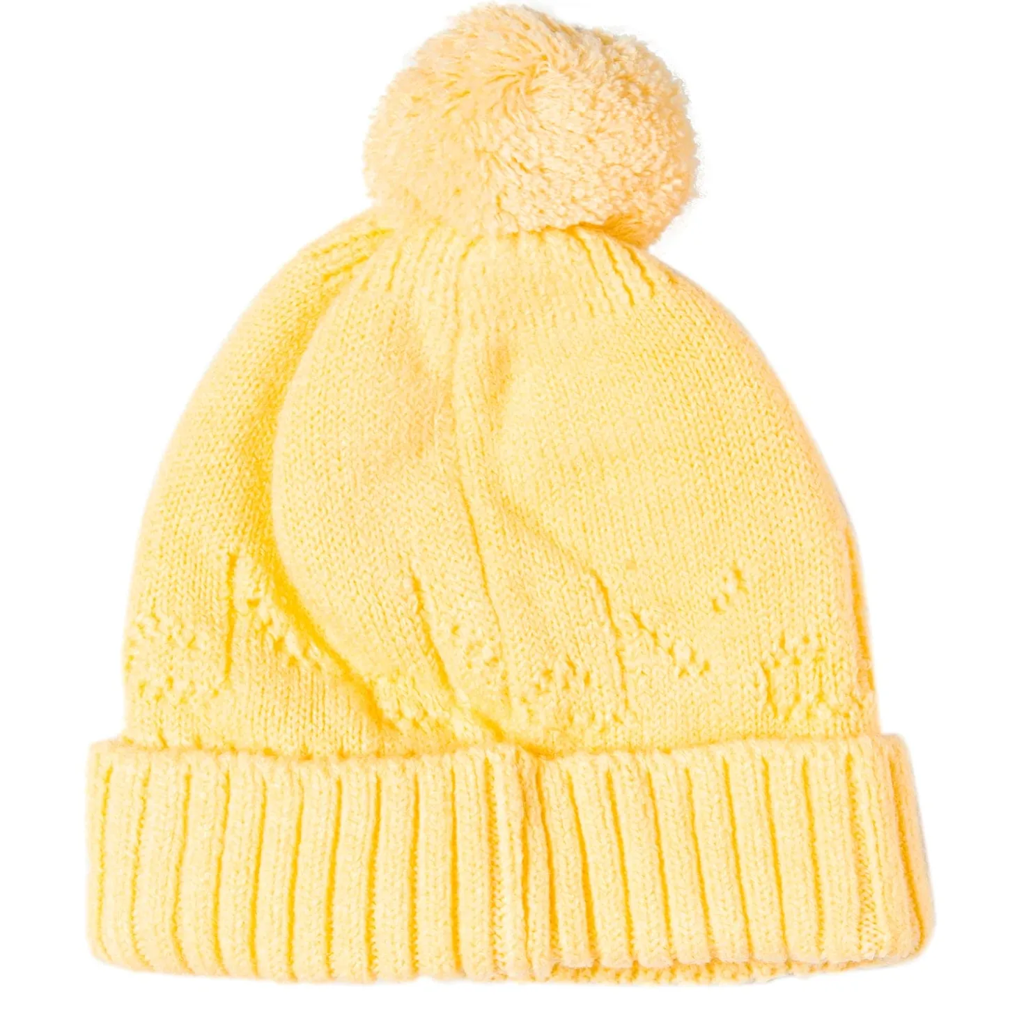 Knit Woollen Cap Honey Bee Yellow