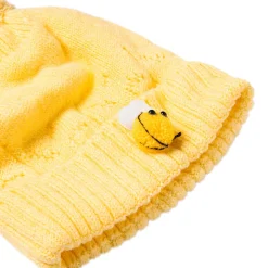 Knit Woollen Cap Honey Bee Yellow