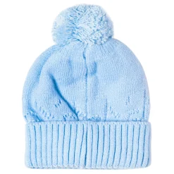 Knit Woollen Cap Honey Bee Blue