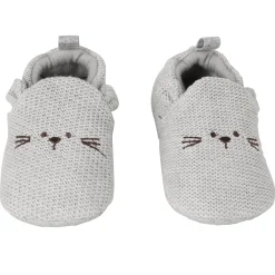 Knitted Grey Casual Booties