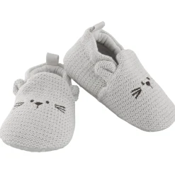 Knitted Grey Casual Booties