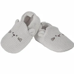 Knitted Grey Casual Booties