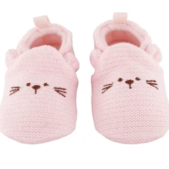 Knitted Pink Casual Booties