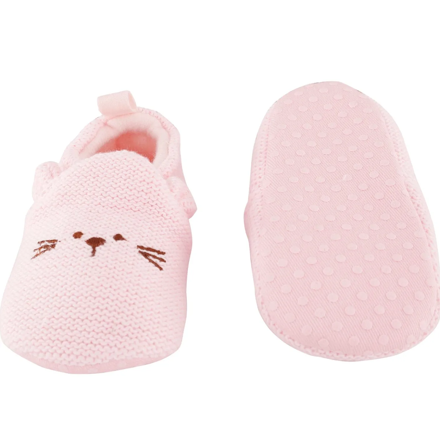 Knitted Pink Casual Booties