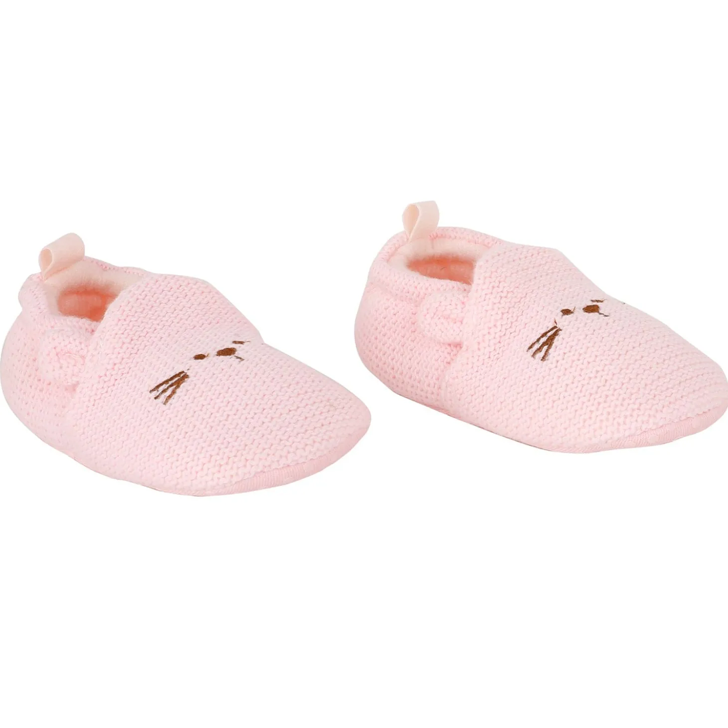 Knitted Pink Casual Booties
