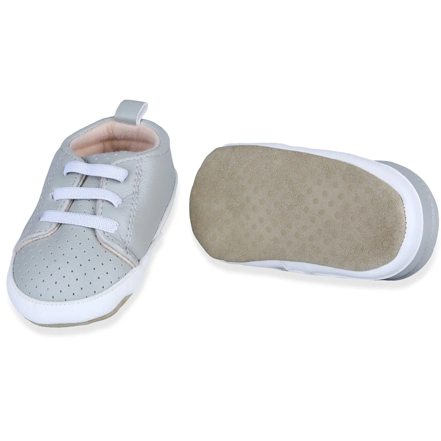 Lace-Up Comfortable And Breathable Anti-Slip Sneaker Shoes - Grey