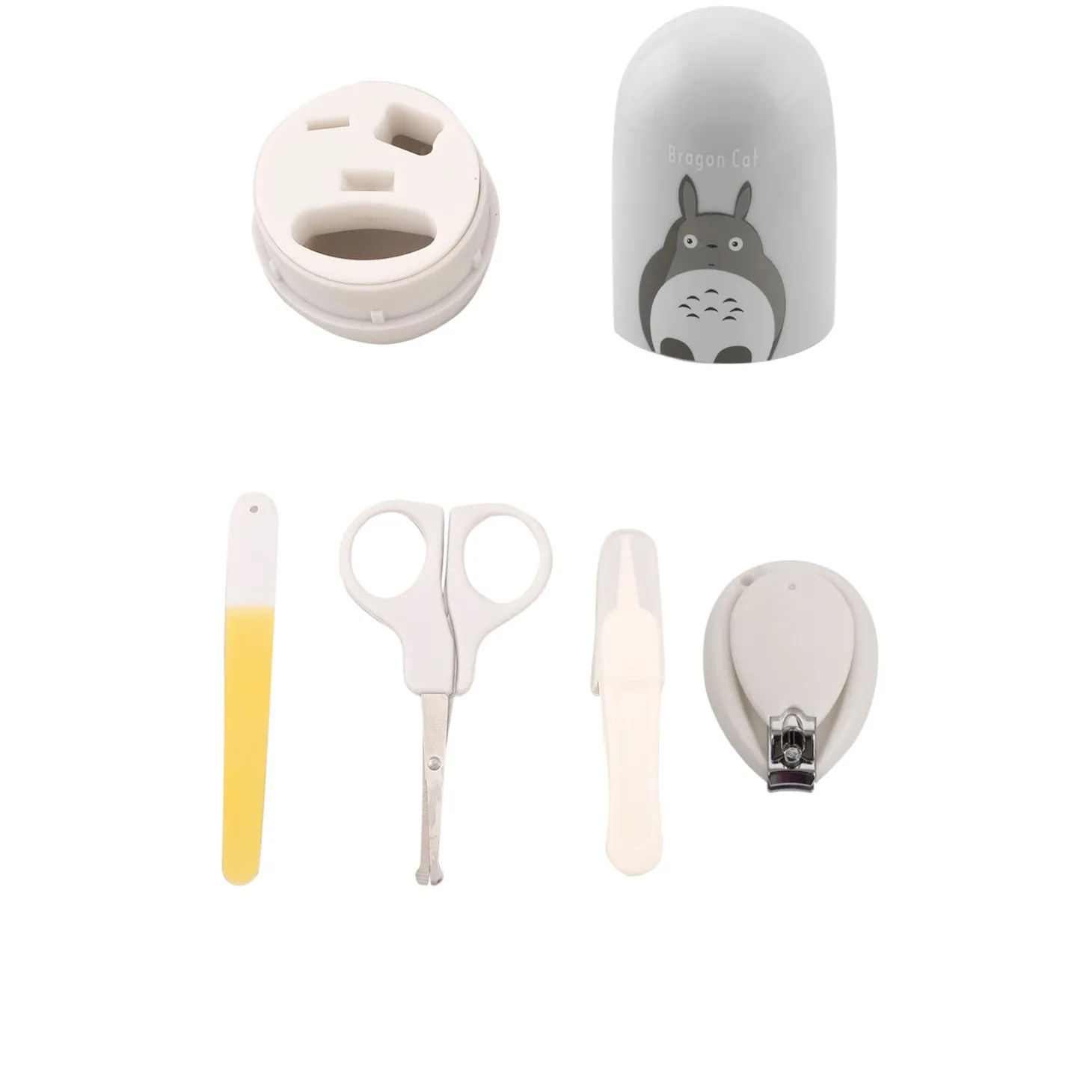 Lazy Cat Grey Nail Clipper Set