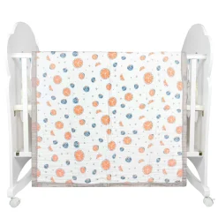 Lemon White Small Muslin Blanket