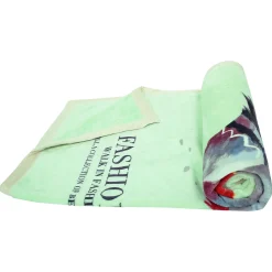 Little Birdy Fashion Tips Mint Green Two-Ply Blanket