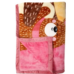 Love And Cuddles Pink Two-Ply Blanket