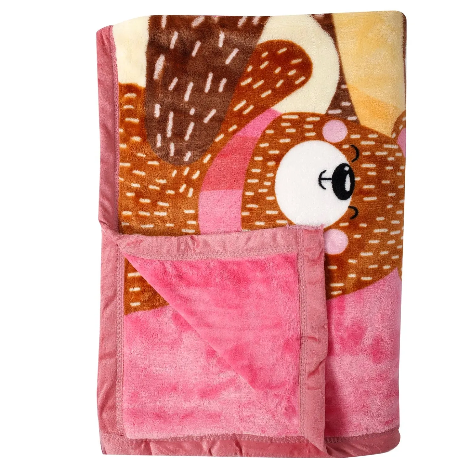 Love And Cuddles Pink Two-Ply Blanket