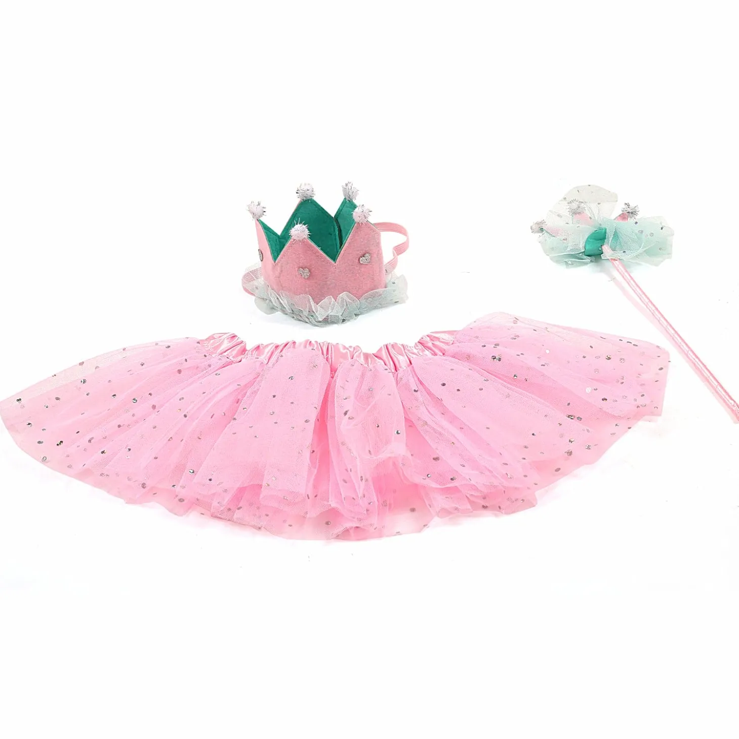 Magical Fairy Pink Tutu Skirt And Accessory Set