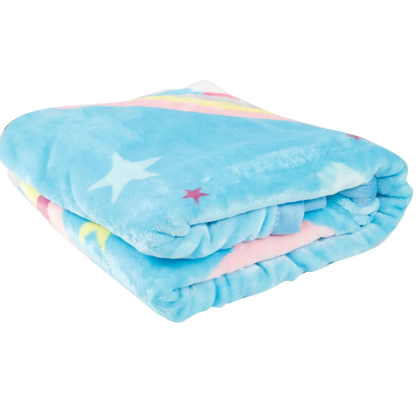 Magical Unicorn Blue Two-Ply Blanket