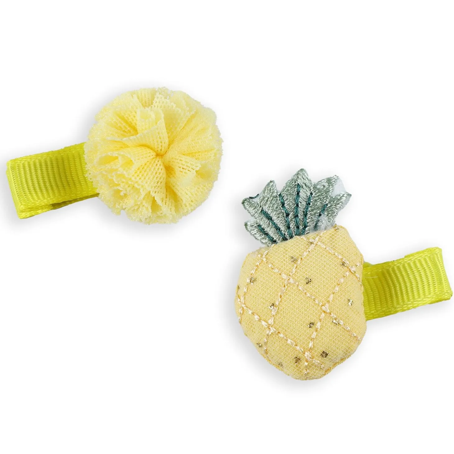 Manto Fruity Hair Clips Set 5 Pcs - Yellow