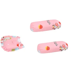 Mattress Set With Neck Pillow and Bolsters Milkaholic Peach