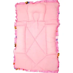 Mattress With Fixed Neck Pillow And Bolsters Flying Animals Pink