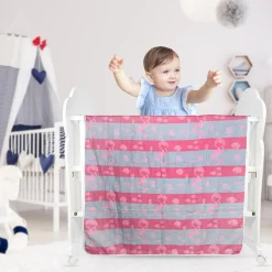 Mermaid Peach Embossed Baby XL Muslin Blanket