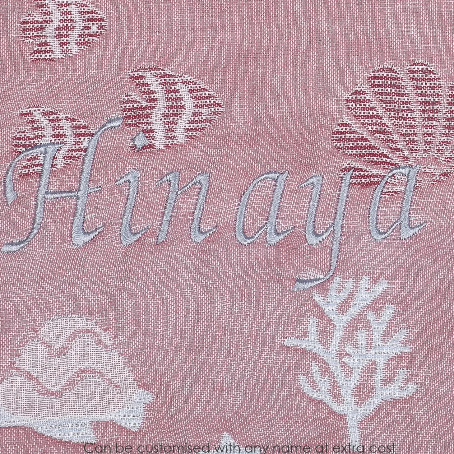 Mermaid Peach Embossed Baby XL Muslin Blanket