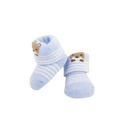 Monkey & Striped Blue 2 Pk Socks