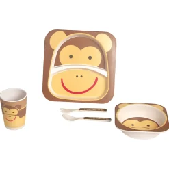 Monkey Cream Bamboo Fiber Dinner Set Large