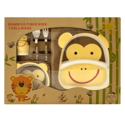 Monkey Cream Bamboo Fiber Dinner Set Large