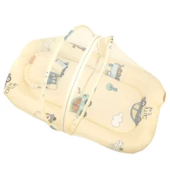 Mosquito Net Tent Mattress Set With Neck Pillow Vintage Ride Yellow