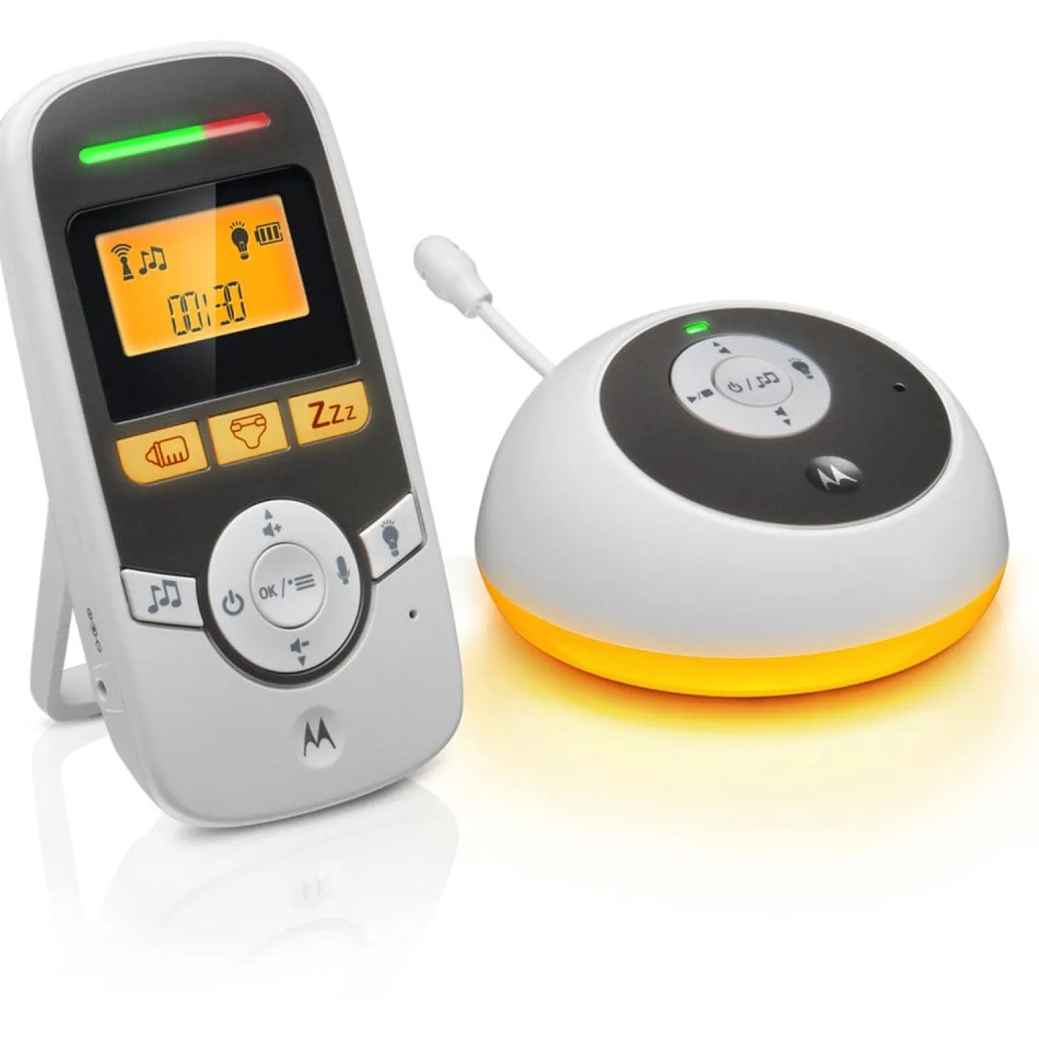 Motorola Digital Audio With Baby Care Timer Baby Monitor - White