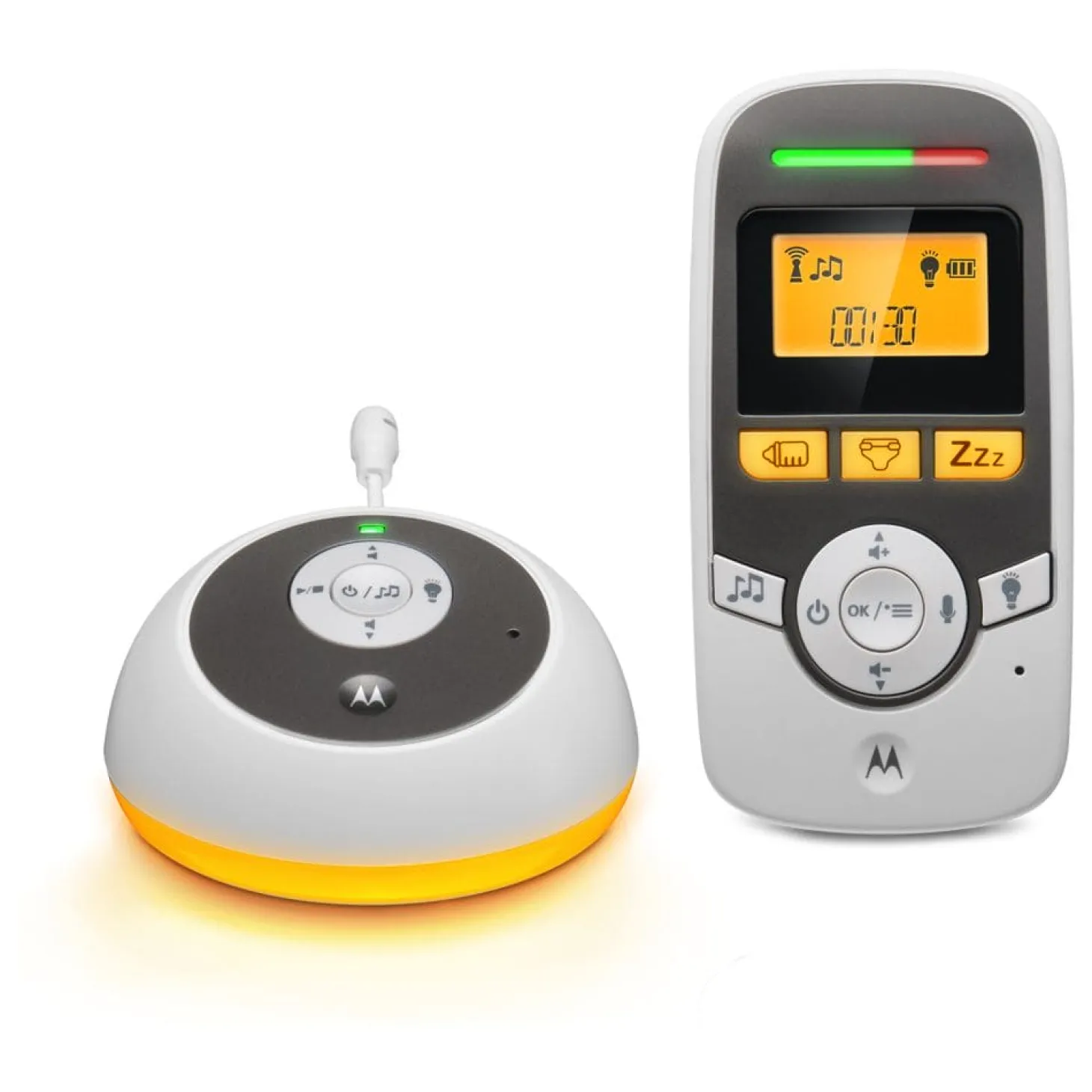 Motorola Digital Audio With Baby Care Timer Baby Monitor - White